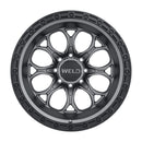 20x10 WELD Off-Road Ledge Eight Gunmetal Black 8x170 ET-18 CB125.1 Wheel Rim-3