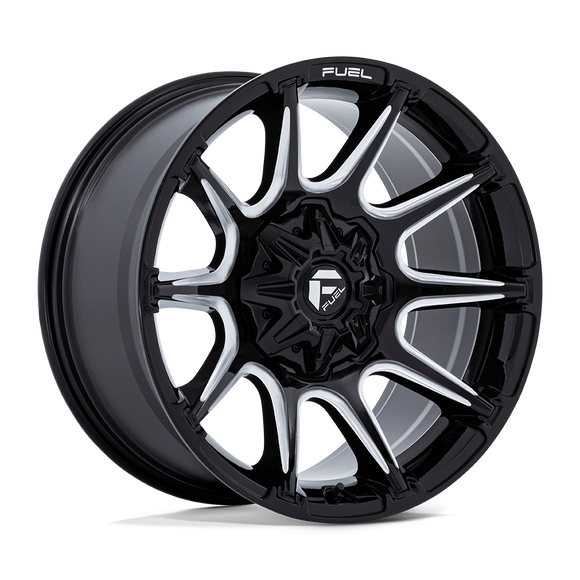 22x12 Fuel Off-Road FC880 Super C Gloss Black Milled 5x127 ET-44 CB87.1 Wheel