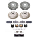 PowerStop Semi-Coated Rotor and Low-Dust Ceramic Brake Pad Kit