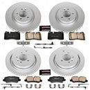 PowerStop Genuine Geomet Coated Rotor and Carbon-Fiber Ceramic Brake Pad Kit