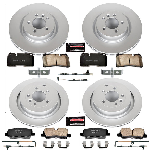 PowerStop Genuine Geomet Coated Rotor and Carbon-Fiber Ceramic Brake Pad Kit