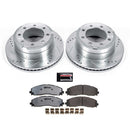 PowerStop Z36 Carbon-Fiber Ceramic Brake Pad with Drilled and Slotted Rotor Kit