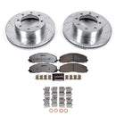 PowerStop Z36 Truck and SUV Ceramic Brake Pad, Drilled & Slotted Rotor, and Cali