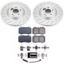 PowerStop Genuine Geomet Coated Rotor and Carbon-Fiber Ceramic Brake Pad Kit
