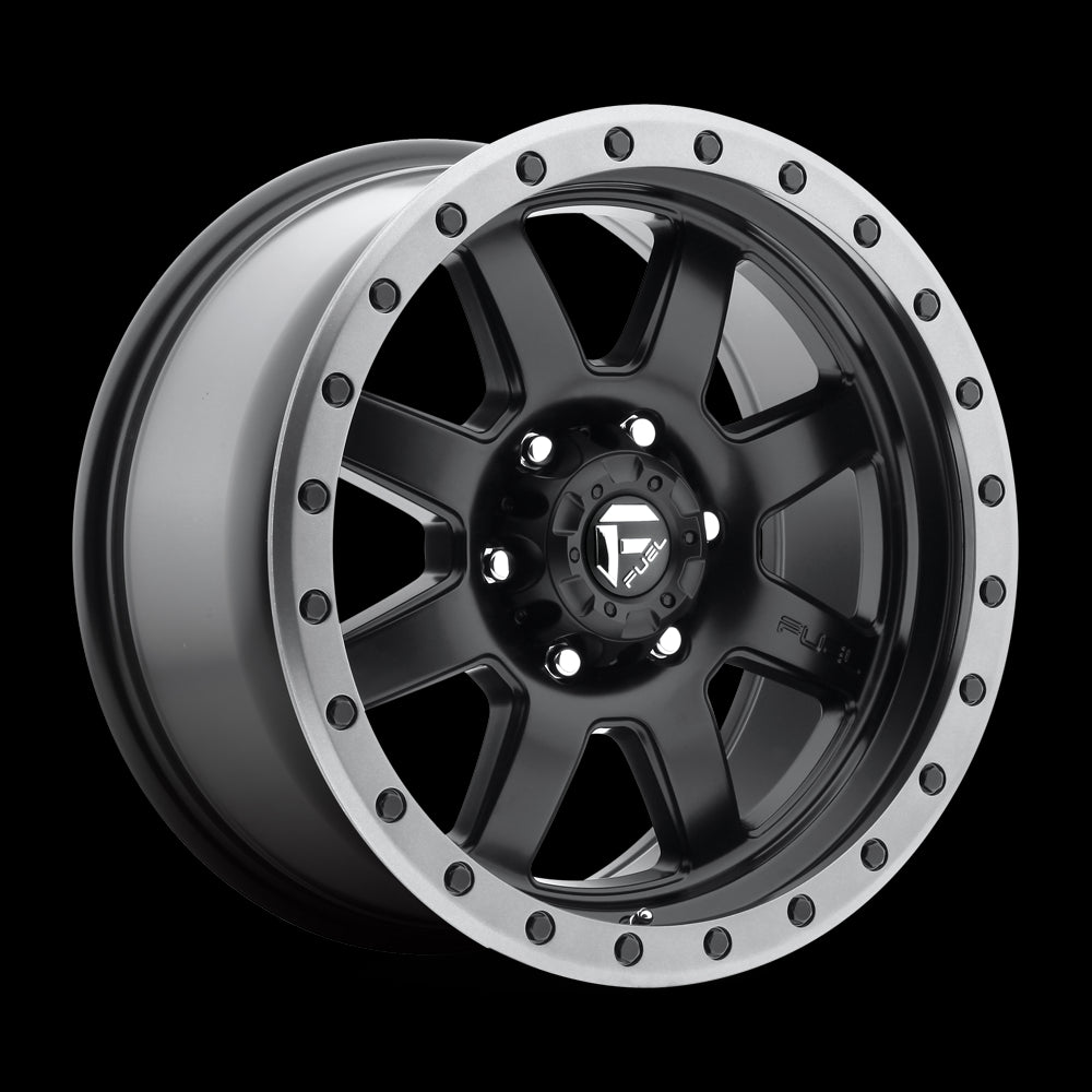 18X10 Fuel D551 Trophy Matte Black Gun Metal Ring 6X139.7 ET-12 wheel/rim