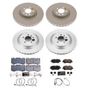 PowerStop Genuine Geomet Coated Rotor and Carbon-Fiber Ceramic Brake Pad Kit
