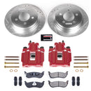PowerStop Z23 Daily Driver Carbon-Fiber Ceramic Pads Drilled & Slotted Rotor & C