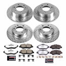 PowerStop Z36 Carbon-Fiber Ceramic Brake Pad with Drilled and Slotted Rotor Kit