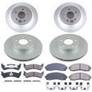 PowerStop Genuine Geomet Coated Rotor and Low-Dust Ceramic Brake Pad Kit