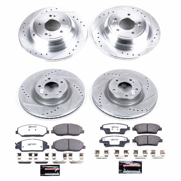 PowerStop Z26 Street Performance Ceramic Brake Pad and Drilled & Slotted Rotor K