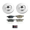 PowerStop Genuine Geomet Coated Rotor and Low-Dust Ceramic Brake Pad Kit