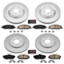 PowerStop Genuine Geomet Coated Rotor and Low-Dust Ceramic Brake Pad Kit