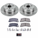 PowerStop OE Stock Replacement Low-Dust Ceramic Brake Pad and Rotor Kit