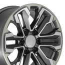 18" Replica CV69 fits Chevrolet Silverado 18 in. x 8.5 in. Gunmetal