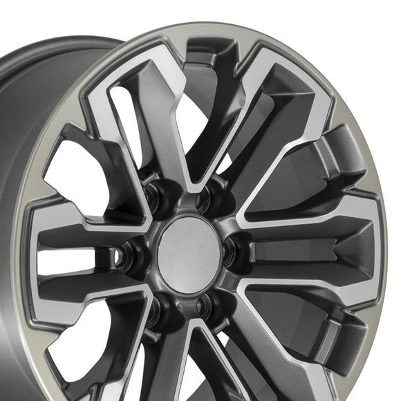 18" Replica CV69 fits Chevrolet Silverado 18 in. x 8.5 in. Gunmetal