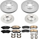 PowerStop Genuine Geomet Coated Rotor and Low-Dust Ceramic Brake Pad Kit