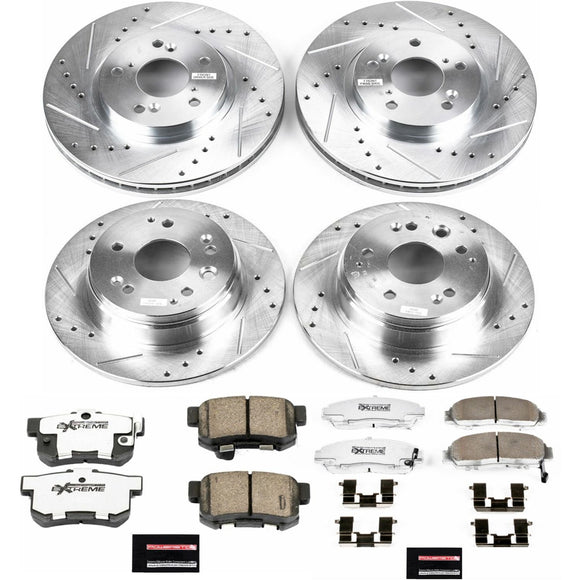PowerStop Z26 Street Performance Ceramic Brake Pad and Drilled & Slotted Rotor K