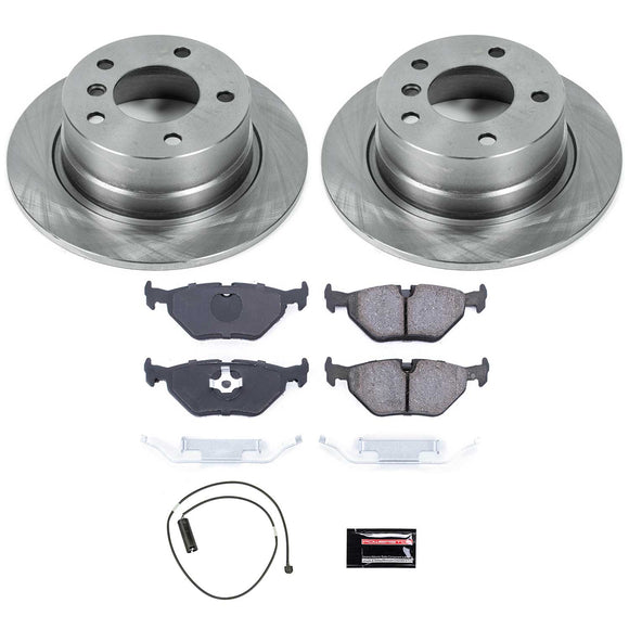 PowerStop OE Stock Replacement Low-Dust Ceramic Brake Pad and Rotor Kit