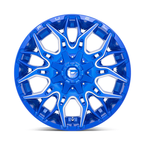 22x12 Fuel Off-Road D770 Twitch Anodized Blue Milled 8x165.1 ET-44 CB125.1 Wheel