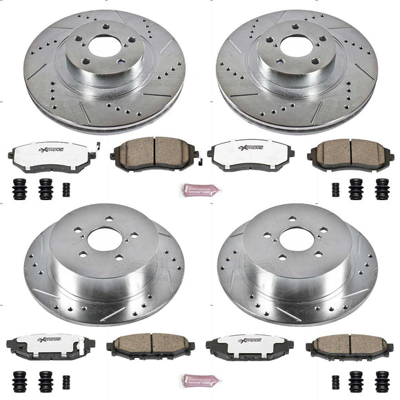 PowerStop Z26 Street Performance Ceramic Brake Pad and Drilled & Slotted Rotor K