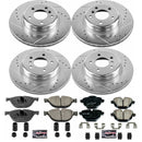 PowerStop Z23 Daily Driver Carbon-Fiber Ceramic Brake Pad and Drilled & Slotted