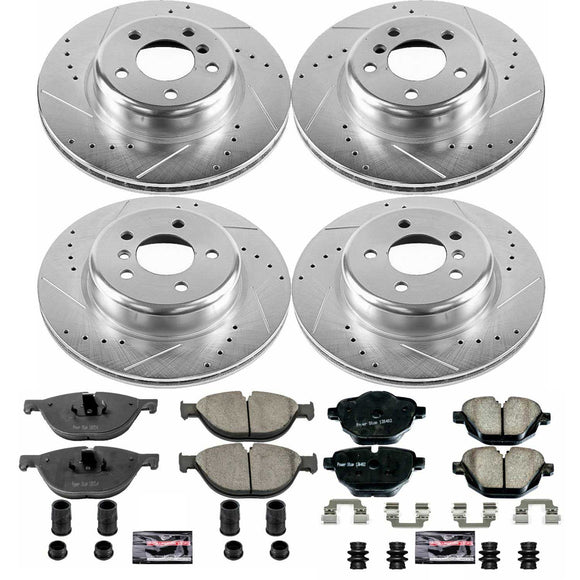 PowerStop Z23 Daily Driver Carbon-Fiber Ceramic Brake Pad and Drilled & Slotted