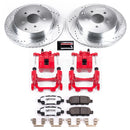 PowerStop Z26 Street Performance Ceramic Brake Pad, Drilled Slotted Rotor, and C