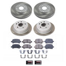 PowerStop Semi-Coated Rotor and Low-Dust Ceramic Brake Pad Kit