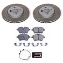PowerStop Semi-Coated Rotor and Low-Dust Ceramic Brake Pad Kit