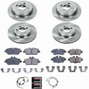 PowerStop OE Stock Replacement Low-Dust Ceramic Brake Pad and Rotor Kit