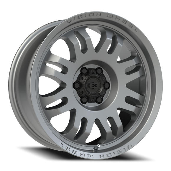 18x8.5 Vision 409 Inferno Satin Grey 6x114.3 6x4.5 ET0 Wheel Rim