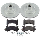 PowerStop Genuine Geomet Coated Rotor and Low-Dust Ceramic Brake Pad Kit