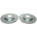 PowerStop Evolution Drilled Slotted Rotors Pair Rear For Hyundai Santa Fe