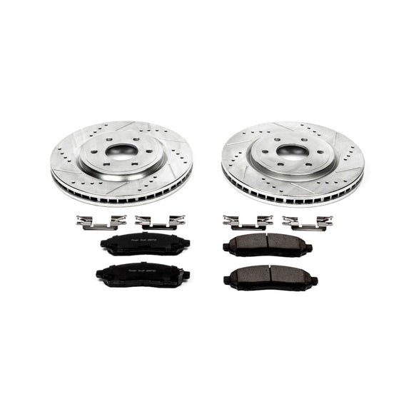 PowerStop Z23 Daily Driver Carbon-Fiber Ceramic Brake Pad and Drilled & Slotted