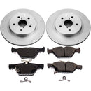 PowerStop Genuine Geomet Coated Rotor and Low-Dust Ceramic Brake Pad Kit