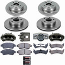 PowerStop OE Stock Replacement Low-Dust Ceramic Brake Pad, Rotor and Caliper Kit