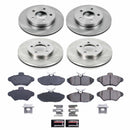 PowerStop OE Stock Replacement Low-Dust Ceramic Brake Pad and Rotor Kit
