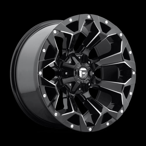 22X10 Fuel 1PC D576 Assault Black 6X135 6X139.7 6X5.5 ET-18 Wheel Rim - 0