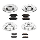 PowerStop Z23 Daily Driver Carbon-Fiber Ceramic Brake Pad and Drilled & Slotted