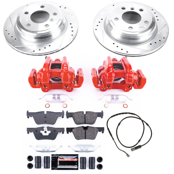 PowerStop Z23 Daily Driver Carbon-Fiber Ceramic Pads Drilled & Slotted Rotor & C