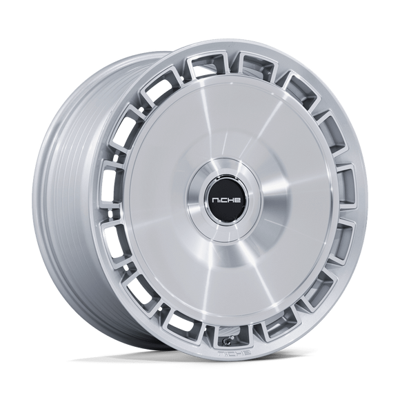 20x10.5 Niche NC287 Venice Gloss Silver Machined Face 5x112 ET40 Wheel