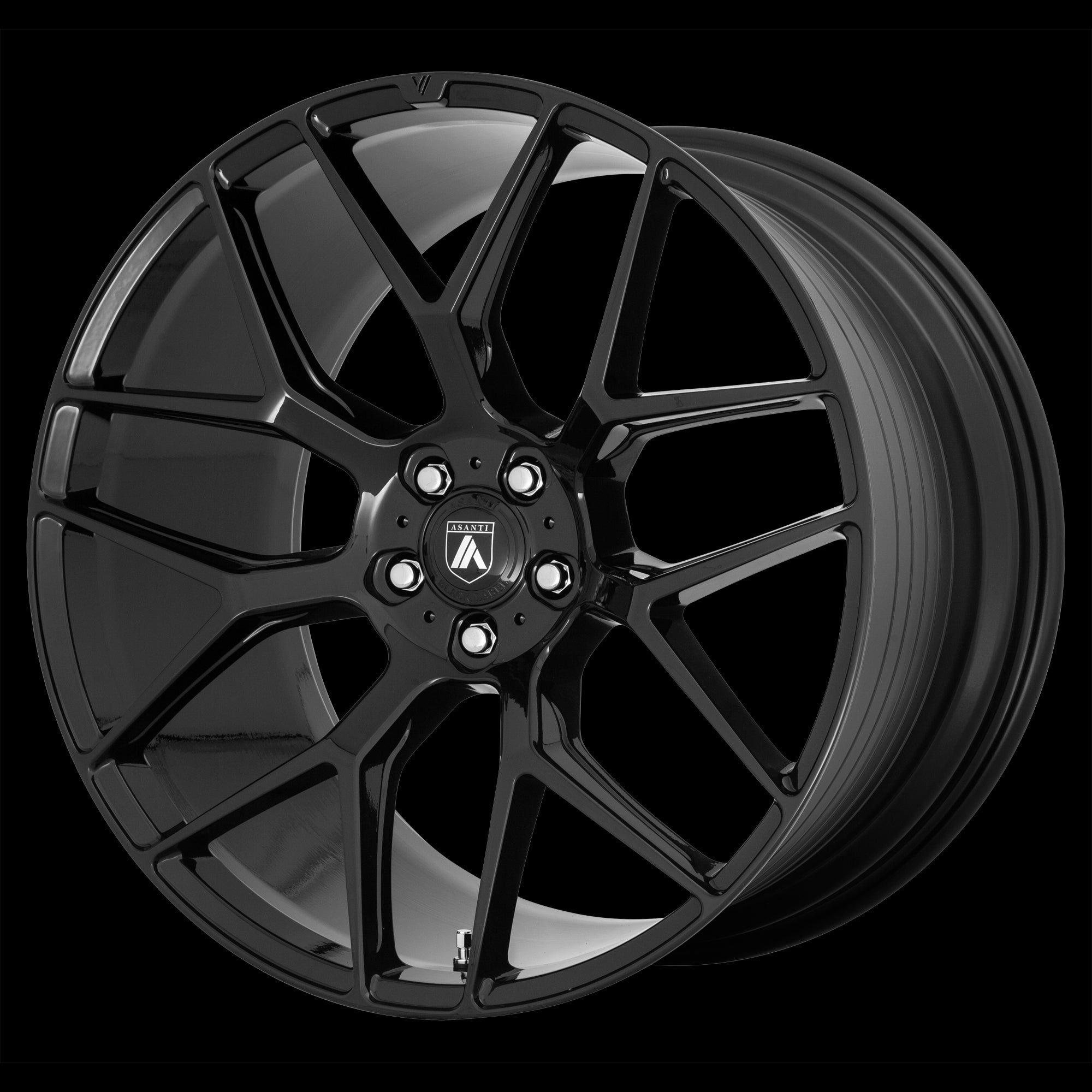 20X8.5 Asanti Black ABL-27 DYNASTY Gloss Black 5X120 ET38 wheel/rim