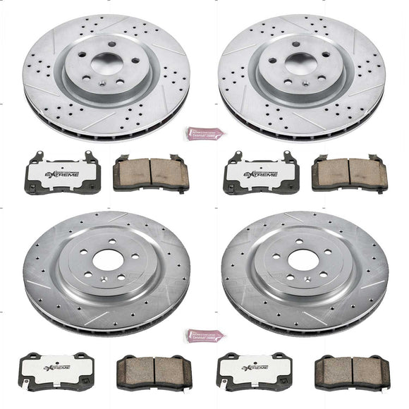 PowerStop Z26 Street Performance Ceramic Brake Pad and Drilled & Slotted Rotor K