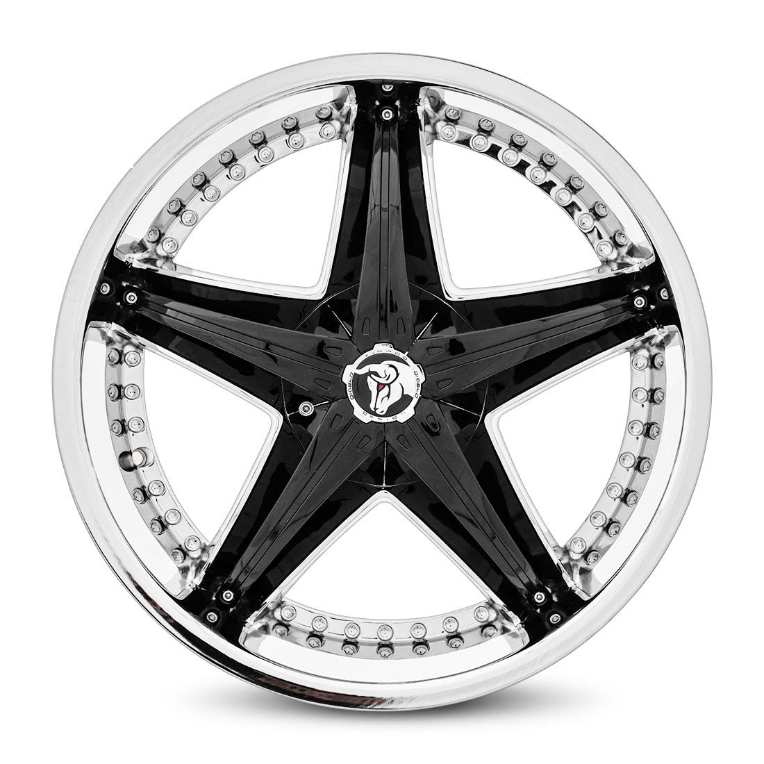 20x8.5 Diablo Reflection X Chrome 5x112/114.3 ET35 wheel/rim