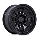 17x8.5 Black Rhino BR021 Mondo Matte Black Gloss Black Lip 6x139.7 ET-10 Wheel