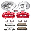 PowerStop Z26 Street Performance Ceramic Brake Pad, Drilled Slotted Rotor, and C