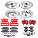 PowerStop Z23 Daily Driver Carbon-Fiber Ceramic Pads Drilled & Slotted Rotor & C