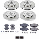 PowerStop OE Stock Replacement Low-Dust Ceramic Brake Pad and Rotor Kit