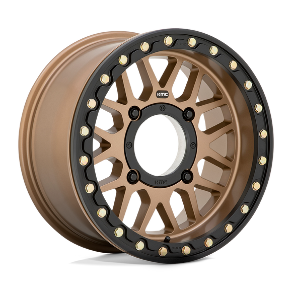15X7 KMC ATV KS235 Grenade Beadlock Satin Bronze 4X156 ET10 wheel/rim