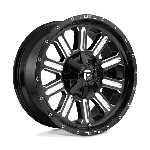 20x9 Fuel Off-Road D620 Hardline Gloss Black Milled 8x180 ET1 CB124.2 Wheel Rim